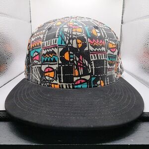 Nike Air Force 1 Limited Edition Srapback Hat Cap Black & Multicolored